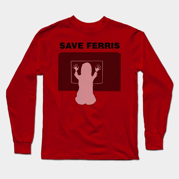 Save Ferris Poltergeist Long Sleeve T-Shirt by joefixit2